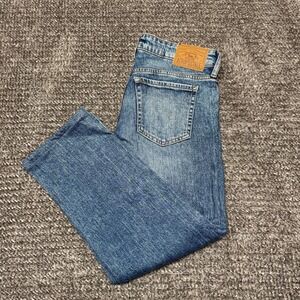 Aéropostale Womens Mid Rise Ankle Straight Jeans Size 4 Regular Blue Denim